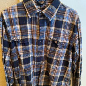 GH Bass Flannel Shirt, Men's Large